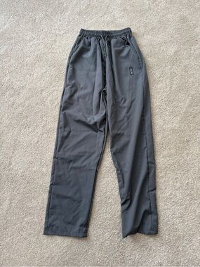 Kid’s Gray Elastic-Waist Casual Pants